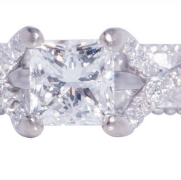 Verragio 18k WG Venetian-5003 .61ct GIA Center VS1-G Size 6.75 - Picture 3 of 8